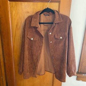 Brown Corduroy Shacket